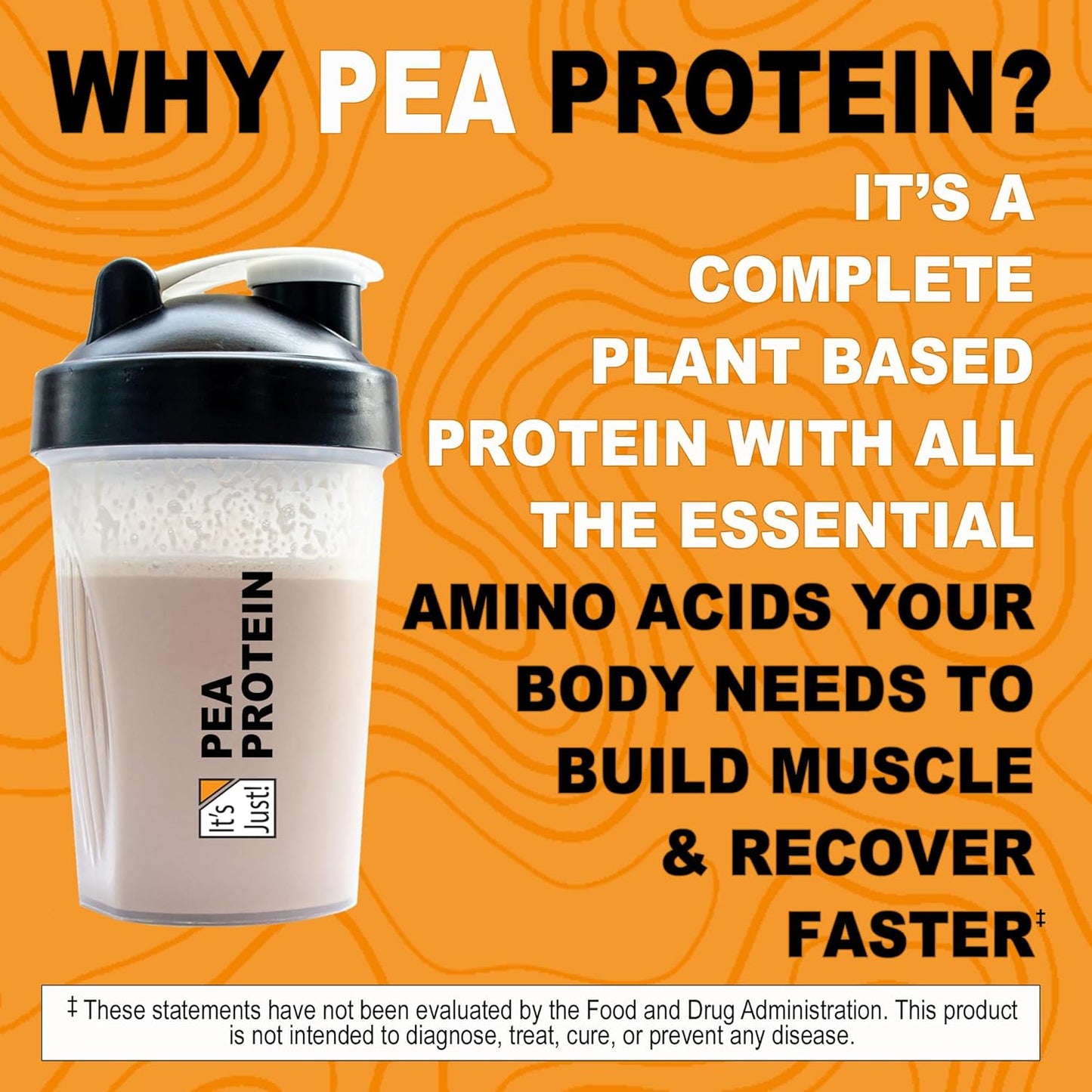 - 100% Pea Protein, Vegan Plant Based, Grown in Canada, Premium Quality, Smooth Texture, Non-Gmo, Gluten Free, Keto Friendly (1.5 Pound, Unflavored)