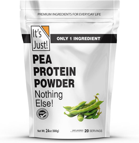 - 100% Pea Protein, Vegan Plant Based, Grown in Canada, Premium Quality, Smooth Texture, Non-Gmo, Gluten Free, Keto Friendly (1.5 Pound, Unflavored)