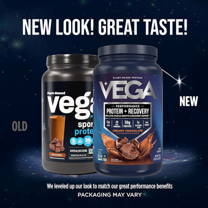Sport n Protein Powder + Recovery - 30G Plant Based Protein per Serving, Chocolate, 19 Servings, 5G Bcaas, Probiotics, NSF Certified, for Shakes & Smoothies, 1.8Lbs (Packaging May Vary)